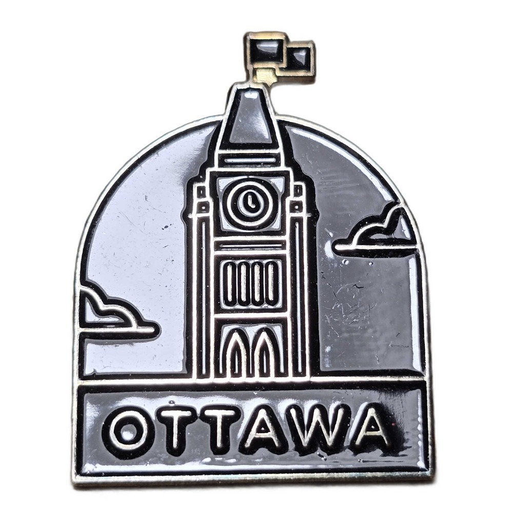 Ottawa Canada Peace Tower Parliament Hill Souvenir Lapel Vest Hat Pin D12